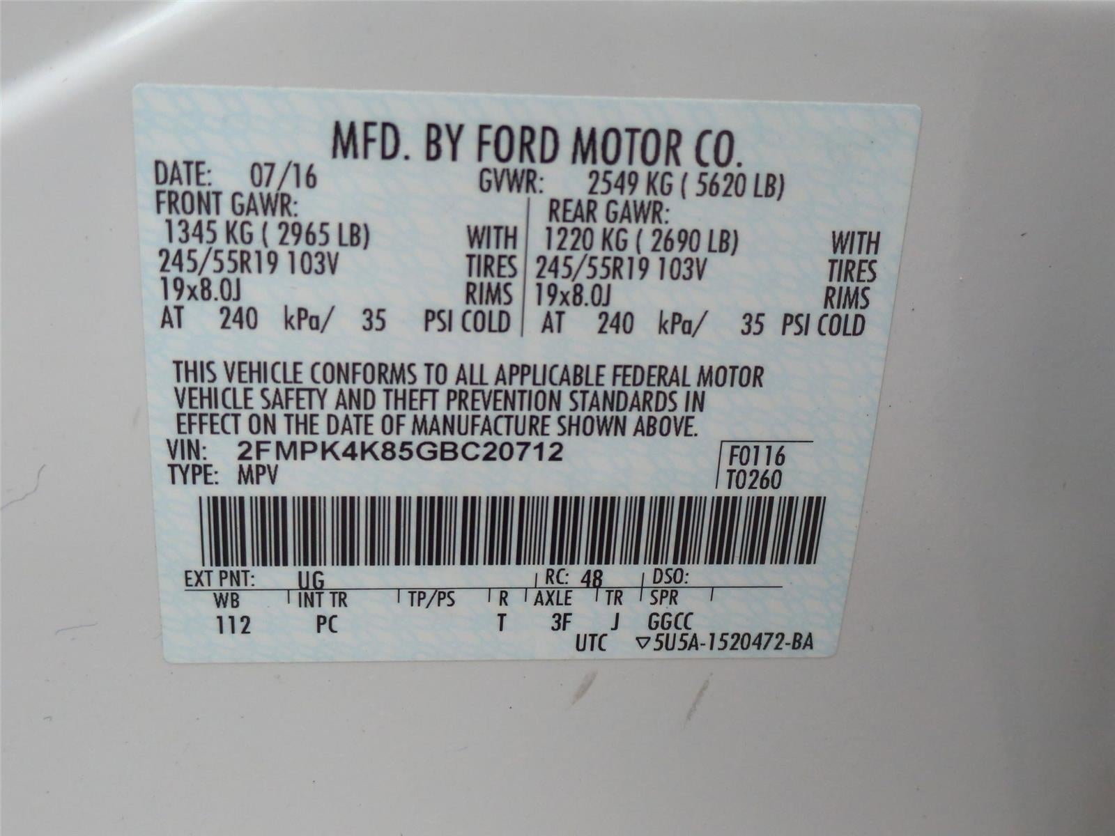 2016 Ford Edge Titanium