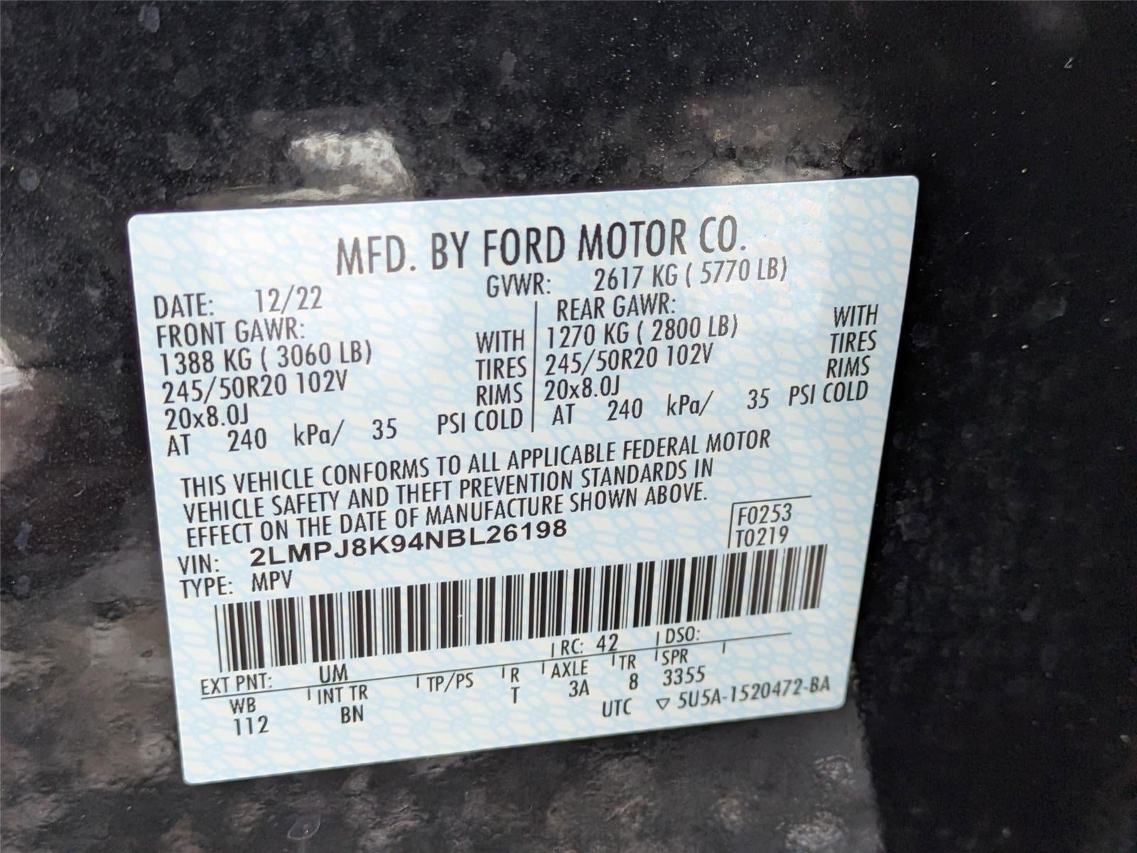 2022 Lincoln Nautilus Reserve