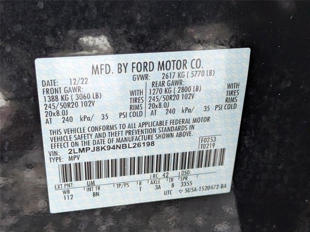 2022 Lincoln Nautilus Reserve