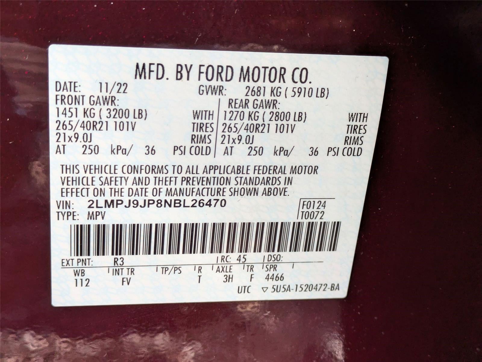 2022 Lincoln Nautilus Black Label