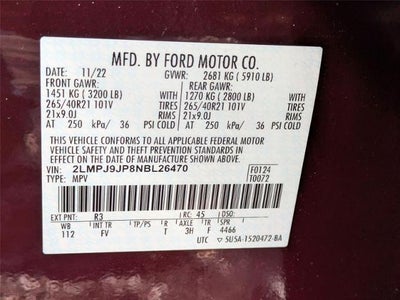 2022 Lincoln Nautilus Black Label