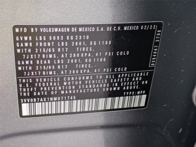 2022 Volkswagen Tiguan S
