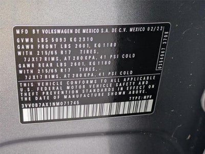 2022 Volkswagen Tiguan S