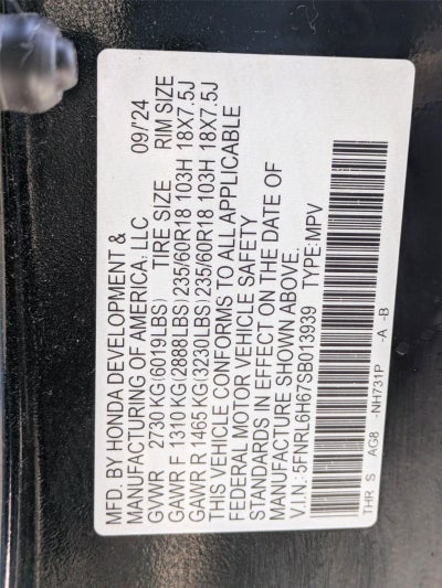 2025 Honda Odyssey EX-L