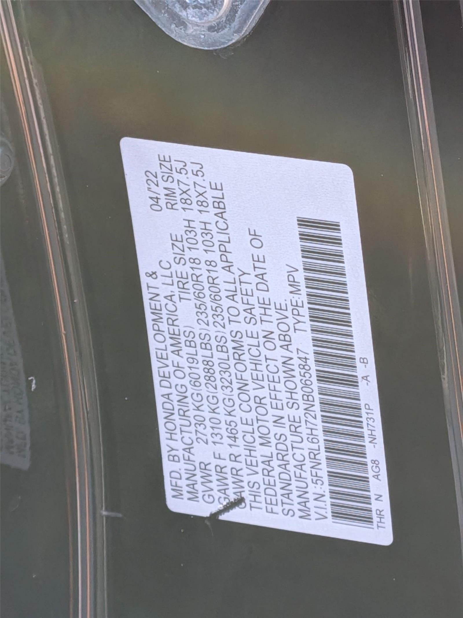 2022 Honda Odyssey EX-L