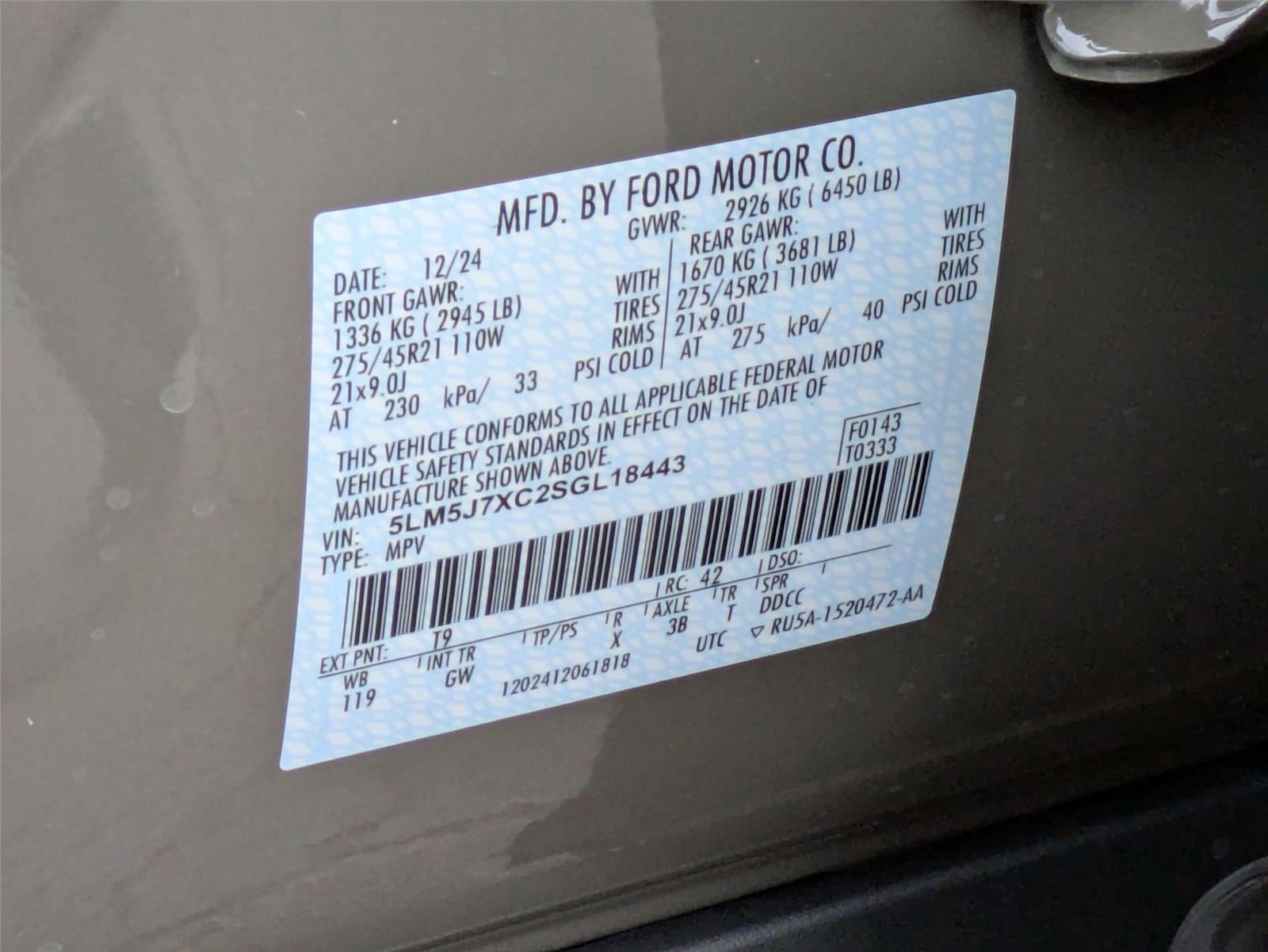 2025 Lincoln Aviator Reserve