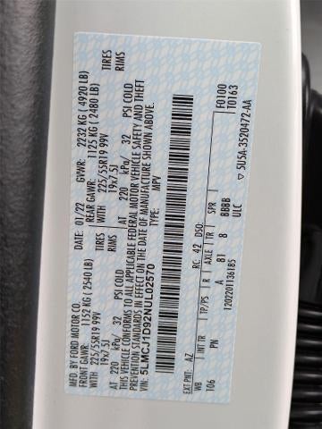 2022 Lincoln Corsair Standard