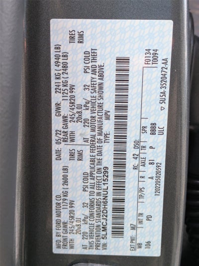 2022 Lincoln Corsair Reserve