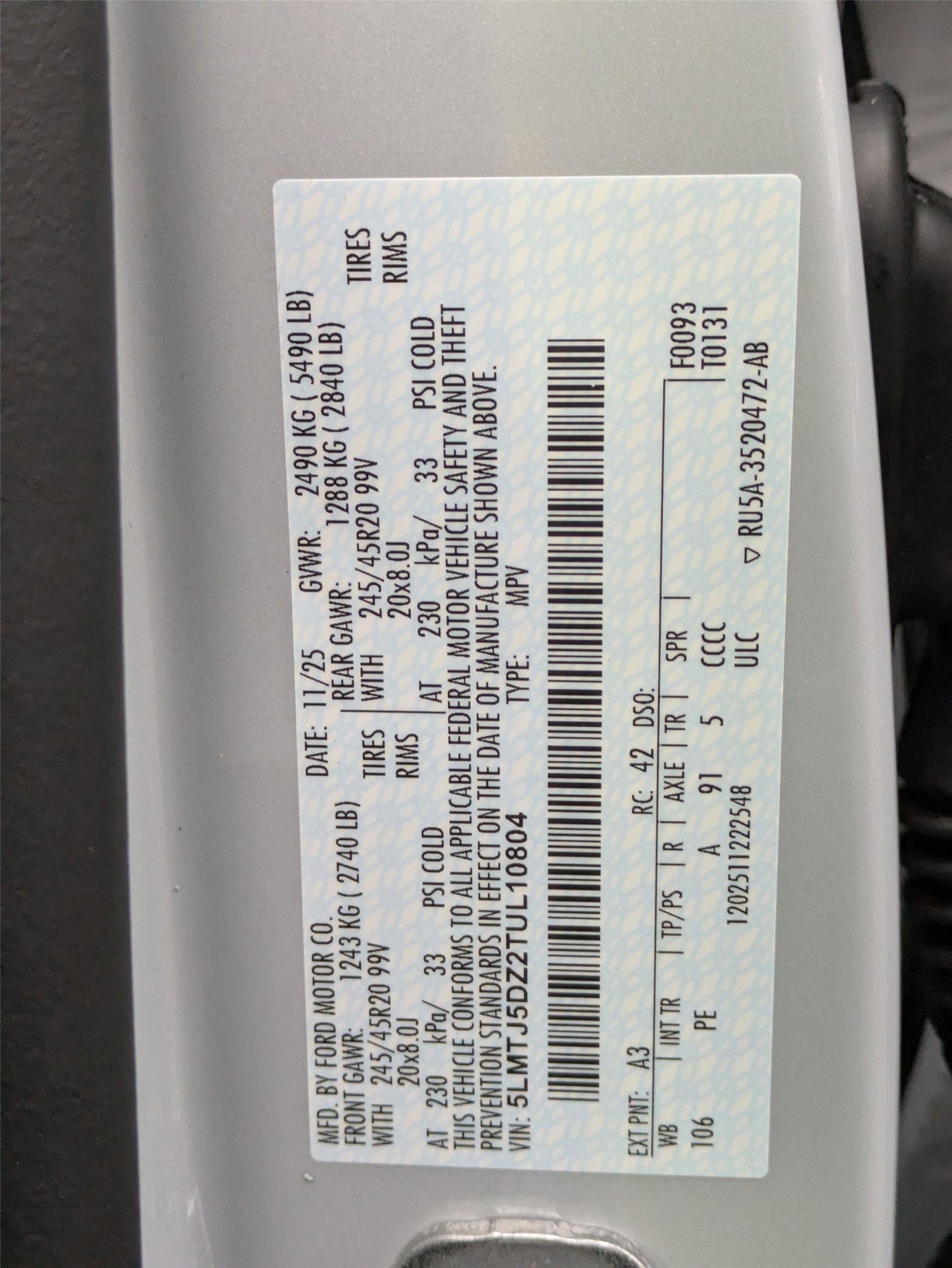 2026 Lincoln Corsair Grand Touring