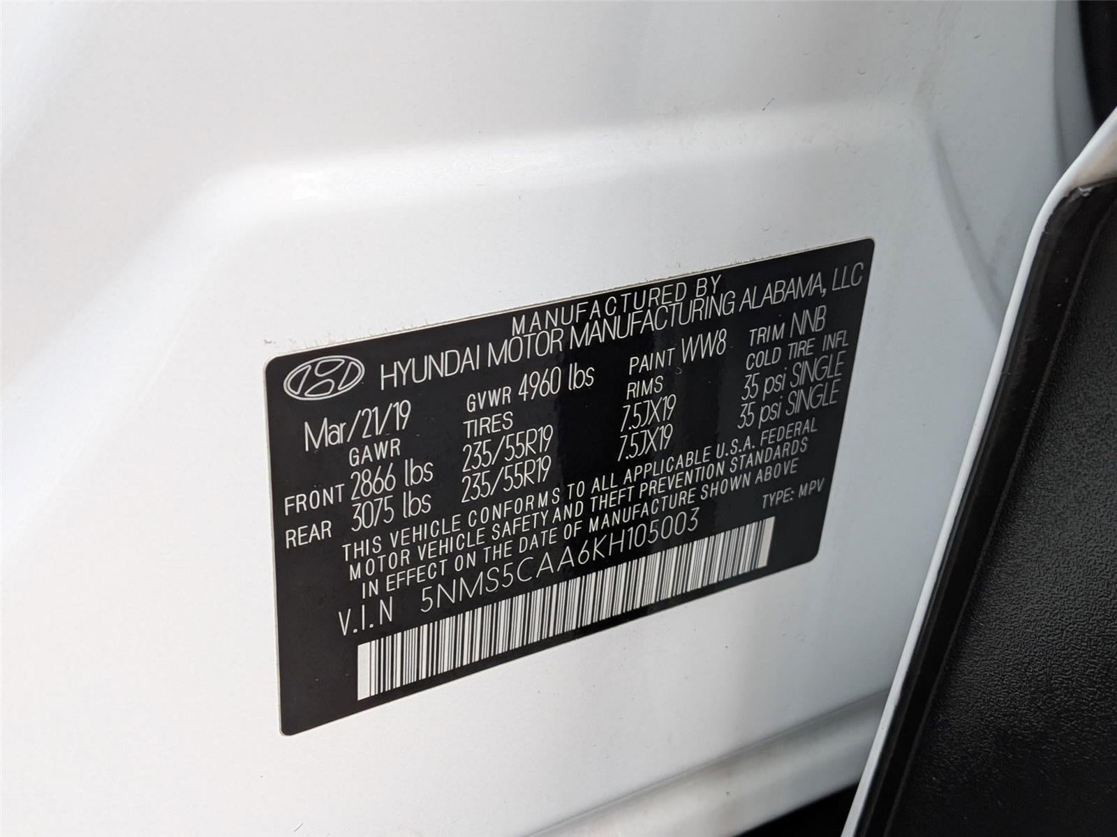 2019 Hyundai Santa Fe Ultimate