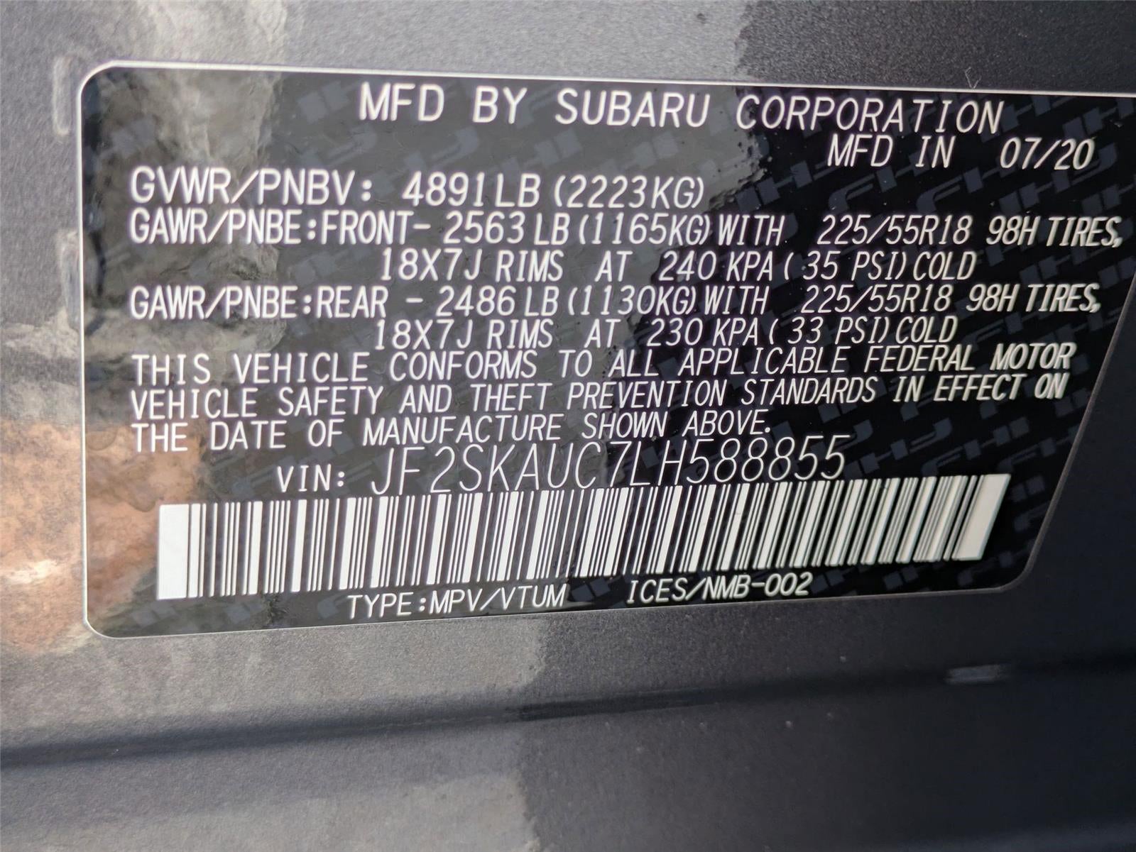 2020 Subaru Forester Limited