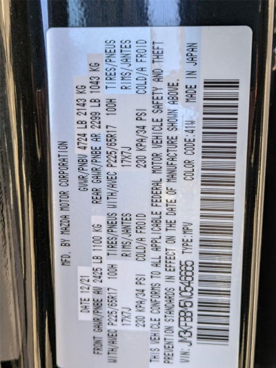 2022 Mazda Mazda CX-5 2.5 S Select Package