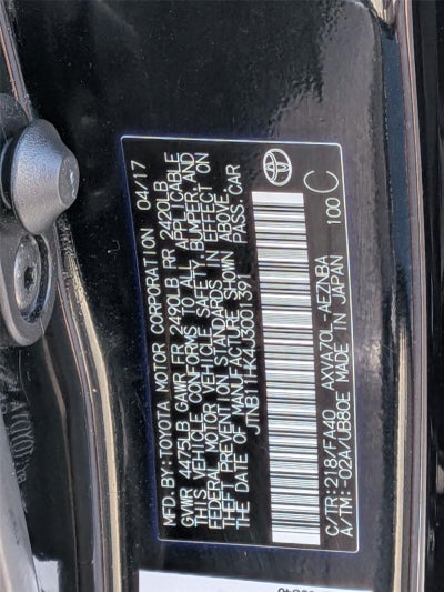2018 Toyota Camry LE