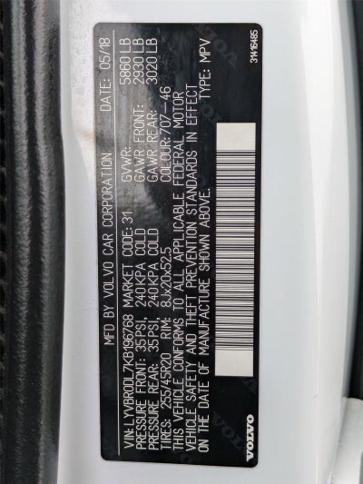 2019 Volvo XC60 HYBRID SUV