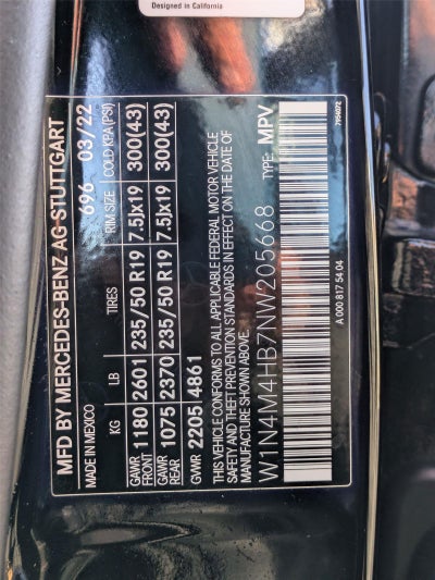 2022 Mercedes-Benz GLB GLB 250