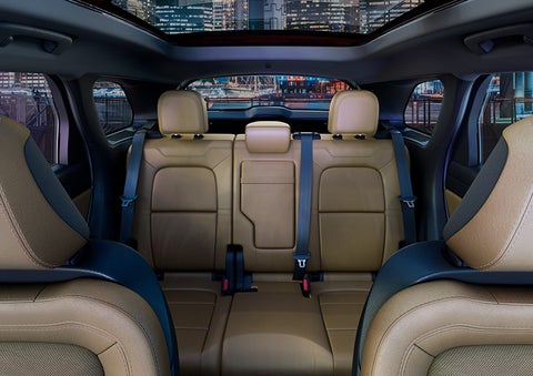 The spaciousness of the second row of the 2023 Lincoln Corsair® SUV is shown. | Libertyville Lincoln Sales, Inc. in Libertyville IL