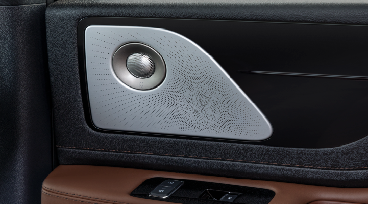 A close-up of a speaker located on the door’s interior is shown. | Libertyville Lincoln Sales, Inc. in Libertyville IL