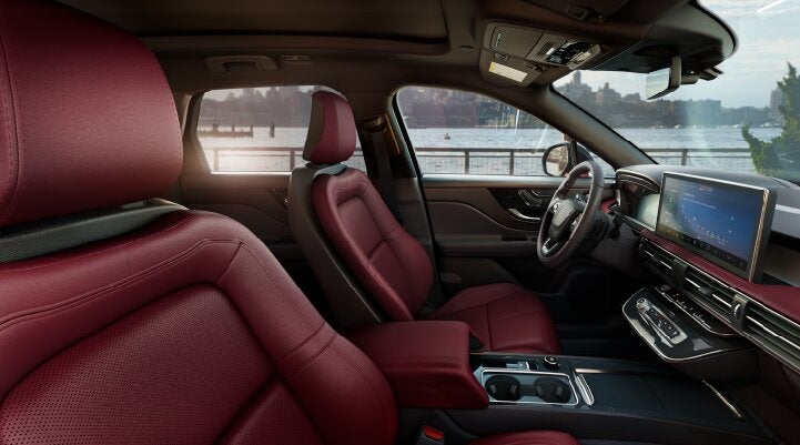 The available Perfect Position front seats in the 2025 Lincoln Corsair® SUV are shown. | Libertyville Lincoln Sales, Inc. in Libertyville IL