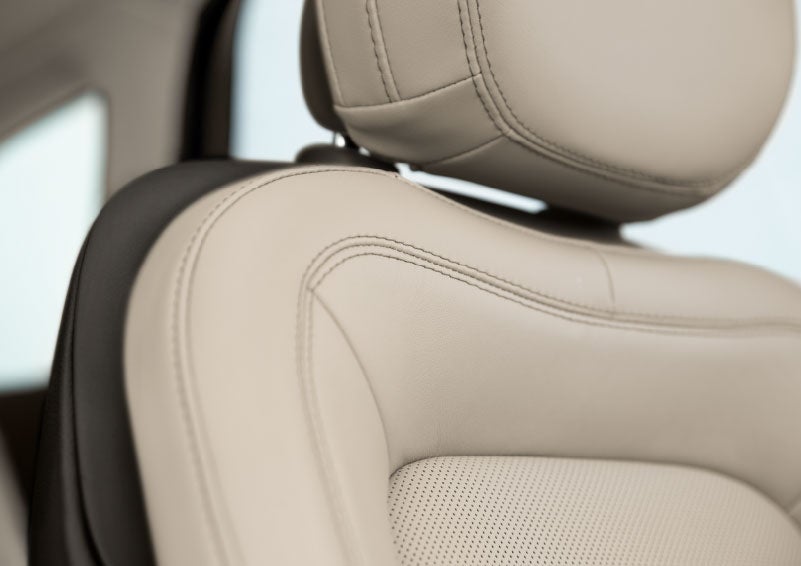 Fine craftsmanship is shown through a detailed image of front-seat stitching. | Libertyville Lincoln Sales, Inc. in Libertyville IL