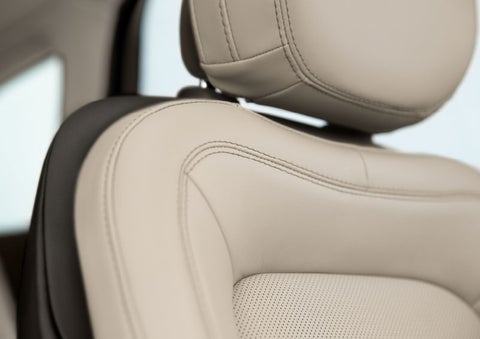 Fine craftsmanship is shown through a detailed image of front-seat stitching. | Libertyville Lincoln Sales, Inc. in Libertyville IL