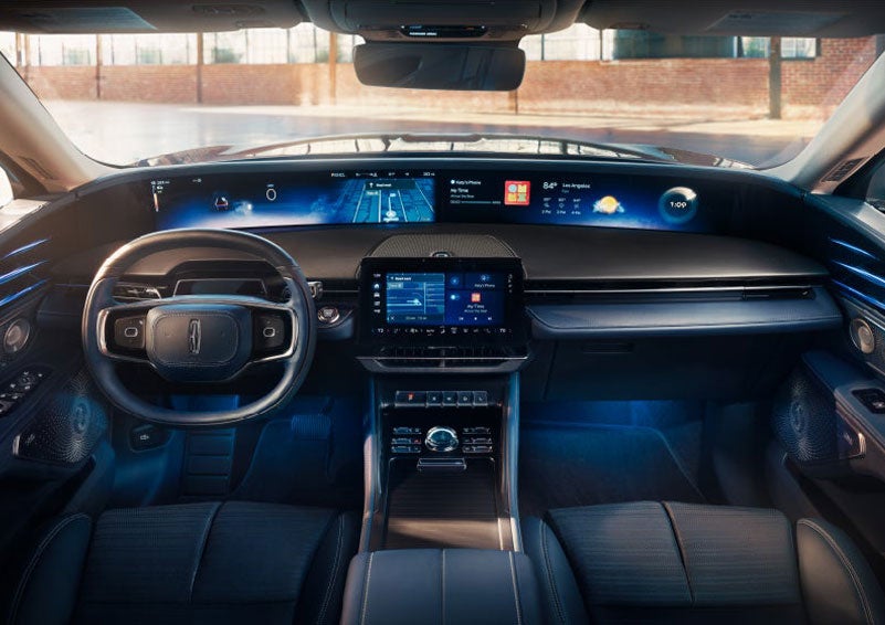 The panoramic display is shown in a 2025 Lincoln Nautilus® SUV. | Libertyville Lincoln Sales, Inc. in Libertyville IL