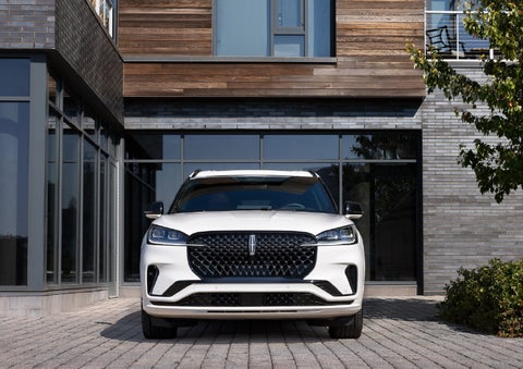 The front of a 2026 Lincoln Aviator® SUV is shown. | Libertyville Lincoln Sales, Inc. in Libertyville IL