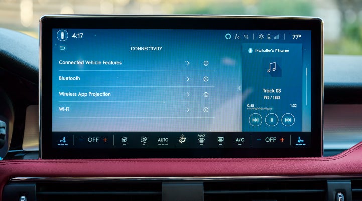 The center display of a 2026 Lincoln Corsair® SUV displays driver information. | Libertyville Lincoln Sales, Inc. in Libertyville IL