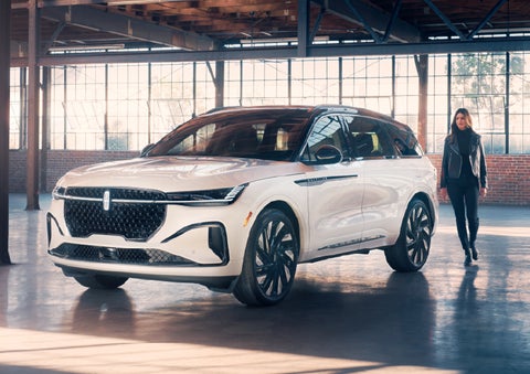 A person approaches a 2026 Lincoln Nautilus® SUV. | Libertyville Lincoln Sales, Inc. in Libertyville IL