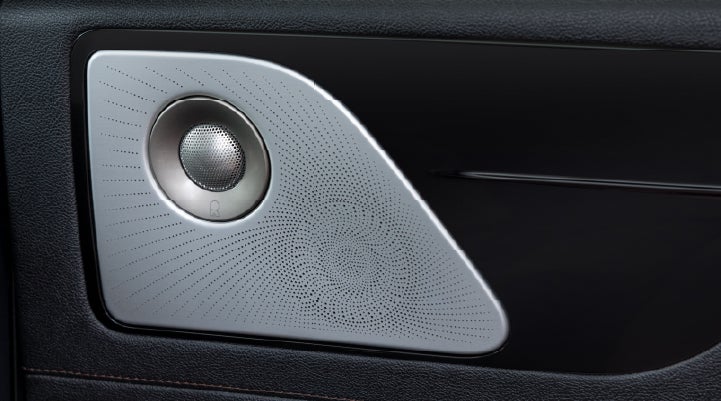 A close-up view of the available Revel® Ultima 3D Audio System. | Libertyville Lincoln Sales, Inc. in Libertyville IL