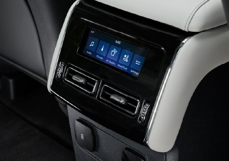 The second row touch screen displays audio and temperature control settings. | Libertyville Lincoln Sales, Inc. in Libertyville IL