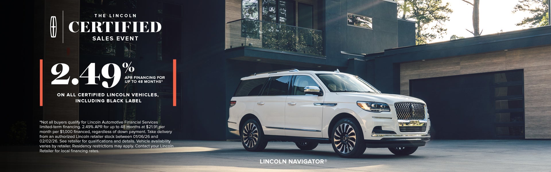 LINCOLN CERTIFIED SALES EVENT